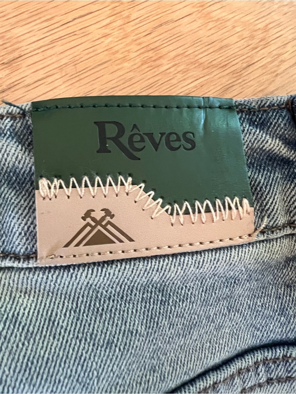 RÊVES PARIS Patchwork Carpenter Jeans | Double Knee Distressed | Size 30 - Picture 13 of 14